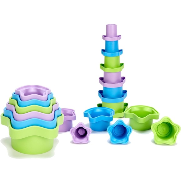 Green Toys Stacking Cups - Picture 2 of 7